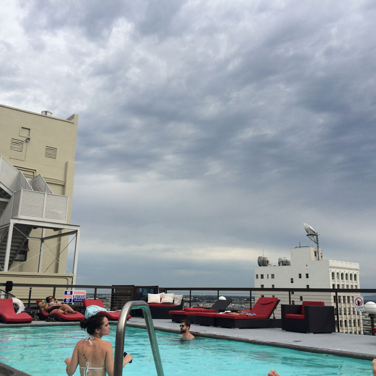 Rooftop Downtown Los Angeles Summer